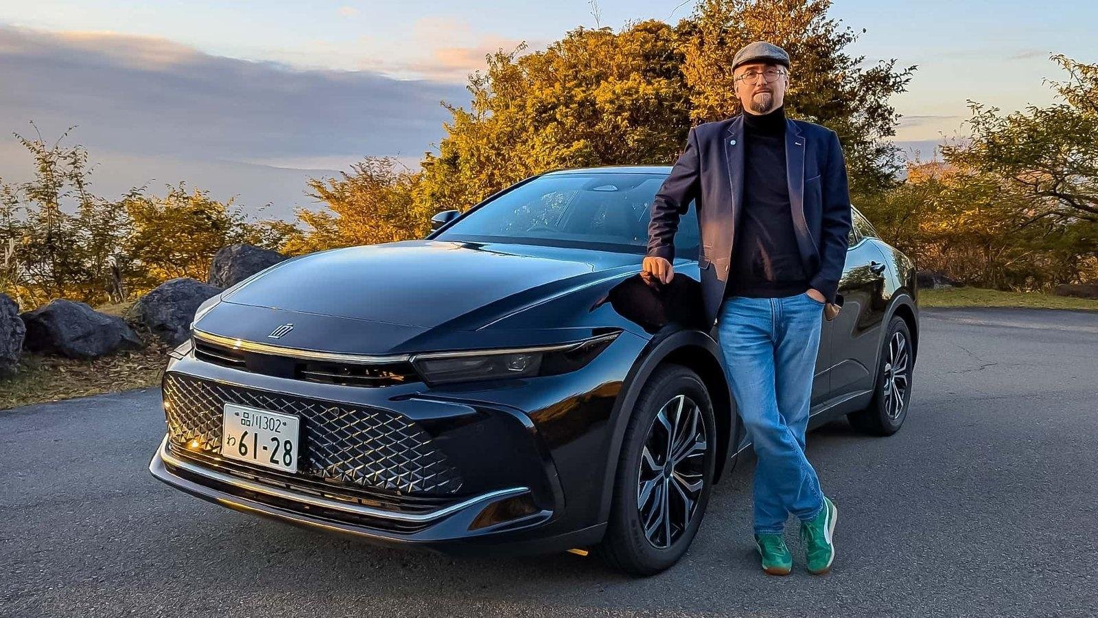 On the road in Japan in the Toyota Crown